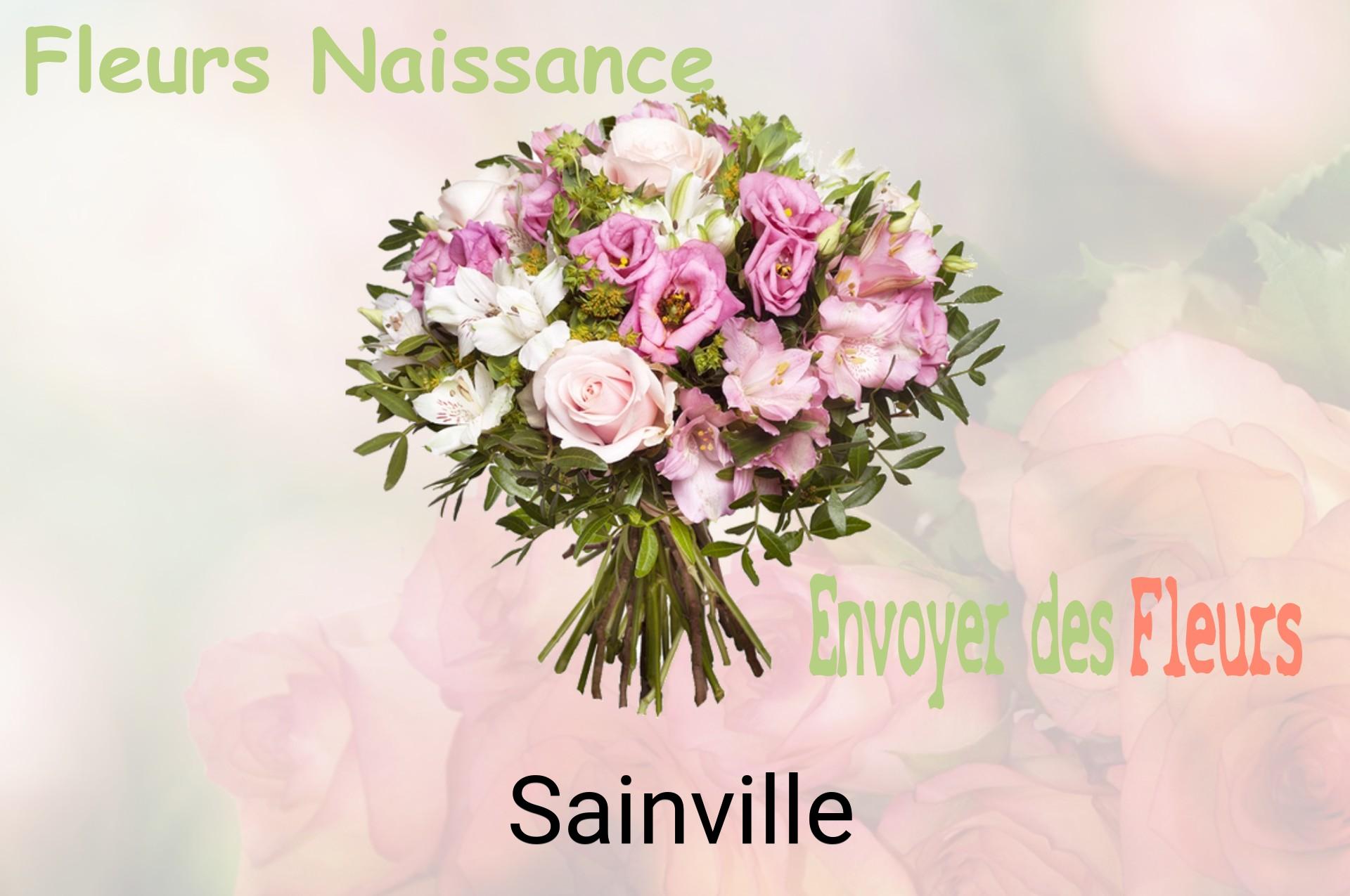 Bouquet de fleurs de naissance livré à Sainville